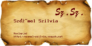 Számel Szilvia névjegykártya